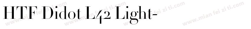 HTF Didot L42 Light字体转换